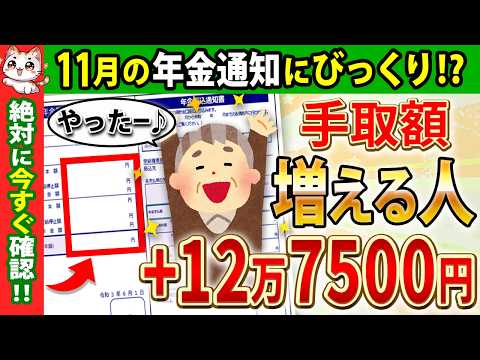 【確認必須！年金増額！？】2024年11月届く「年金決定通知書・支給額変更通知書」について徹底解説！【年金/見方/在職定時改定/在職老齢年金】