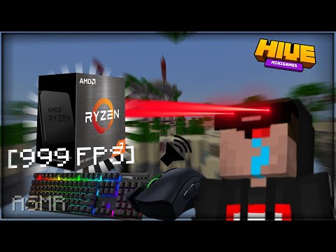 [480FPS] Hive skywars with a New cpu!! asmr