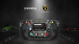 MOZA Racing x Automobili Lamborghini Squadra Corse Essenza SCV12 Sim-Racing Steering Wheel