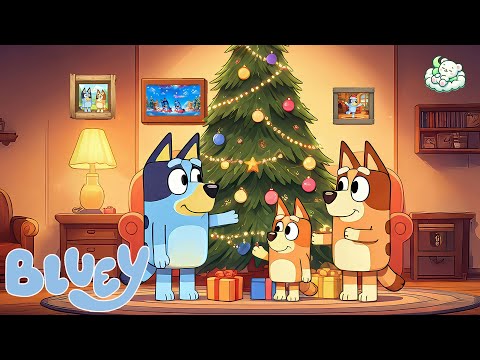 FALL INTO SLEEP INSTANTLY with Bluey's Family 🎄 Soothing Christmas Piano & Cozy Christmas Ambience