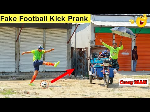 Viral Fake Football Kick PRANK | Awesome Reaction | Try to not Lough | ComicaL TV