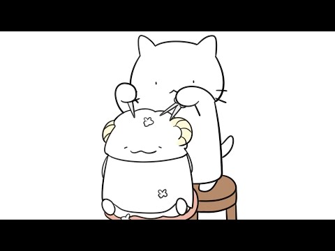 ASMR Cat's Hair Salon (Animation)