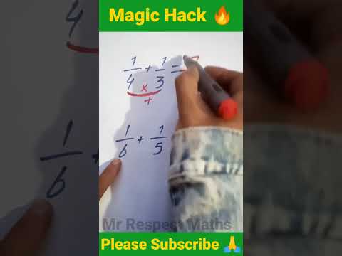 Fraction Trick | Magic Fraction Trick #shorts #maths