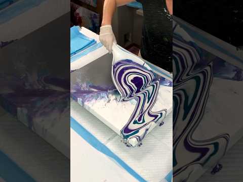 WOAH!!!! Dust Pan ART Acrylic Pour | Unique tools | #dustpan #fluidart #trirrrtistry #acrylicpouring