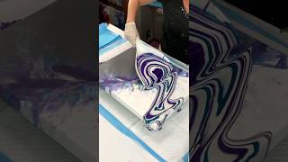 WOAH!!!! Dust Pan ART Acrylic Pour | Unique tools | #dustpan #fluidart #trirrrtistry #acrylicpouring