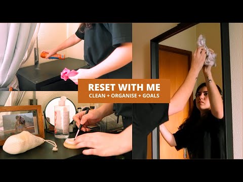 RESET WITH ME ⭐ (clean, organise and goal setting)