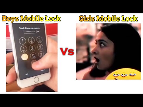 Boys Mobile Lock Vs Girls Mobile Lock !! Memes #viralmemes #mems