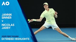 Jannik Sinner v Nicolas Jarry Extended Highlights | Australian Open 2025 First Round