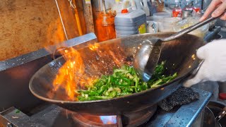 大火快炒！虎林街黃昏市場熱炒/Wok Skills！Traditional Market Stir Fry