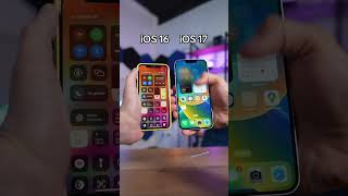 iOS 16 VS iOS 17 | #iOS #iPhone #Apple #iOS16 #iOS17