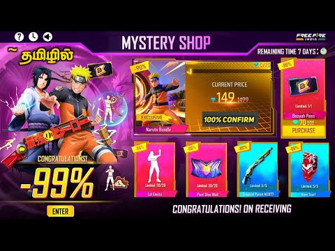 😍 Mystery Shop x Naruto: Unbelievable Offers & Rewards 🔥 Finally Garena Accepted my words 😂 in Tamil