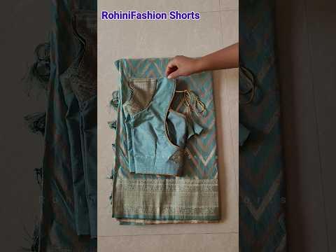 Beautiful designer blouse with saree #shorts #shortsvideo #rohinifashionshorts