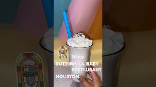 NEW Buttermilk Baby Diner ! #localeats #food #shake #burger #shorts #houston