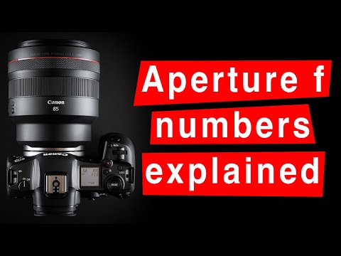 APERTURE f NUMBERS EXPLAINED - why are they back-to-front? Photography tutorials for beginners.