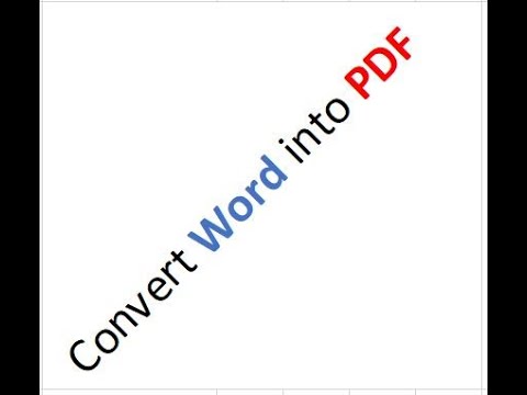 How to Convert Word Cv into PDF 💡🤓