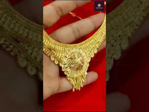 Gold Antique Necklace Designs - Latest Gold Necklace Collection - 1 Gram Gold Necklace New Design