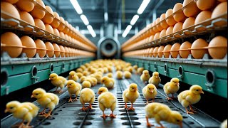 How Chicken Eggs Hatch with Modern Incubation Technology | Broiler Farming Process