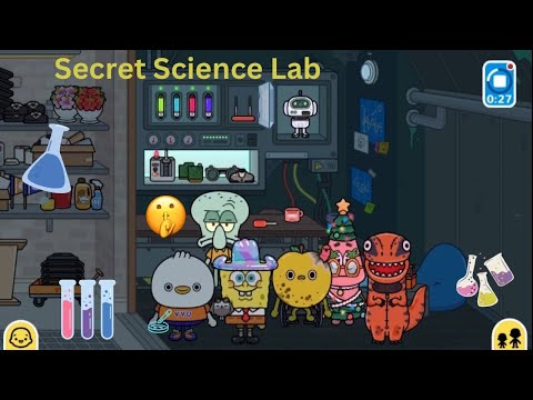 SpongeBob and Friends discover a secret Lab #133 🧪 🔬🧑‍🔬#youtubevideo #spongebobandfriends #tocaboca