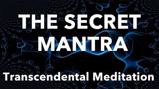 Why is the mantra secret in transcendental meditation #TM #consciousness