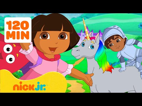 Dora | ¡Maratón de EPISODIOS de Dora la Exploradora USANDO DISFRACES! ➡️ | ¡2 horas! | Nick Jr.