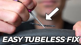 How To Easily Repair A Tubeless Tyre Puncture With A Plug