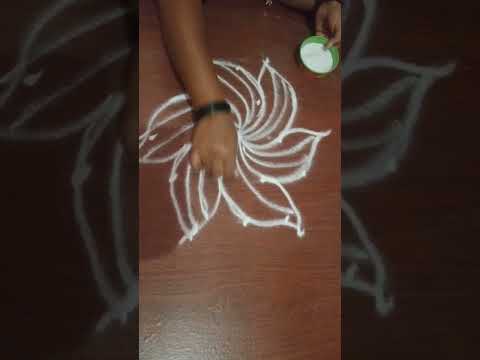 5×3 dots rangoli design||simple rangoli design #daily #rangoli #muggulu #indianartkolam