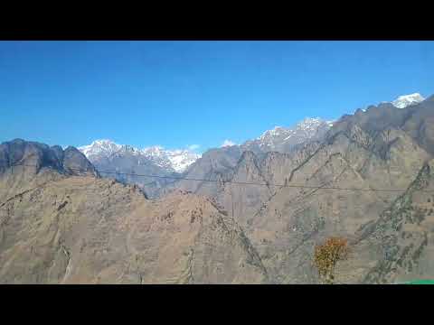 Nature is so beautiful green forest, snow - capped mountains #Auli #Himalayanview #travelvlog #enjoy