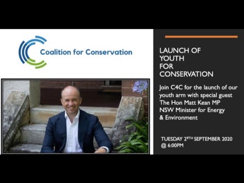 C4C: Launch of Youth for Conservation with The Hon Matt Kean MP