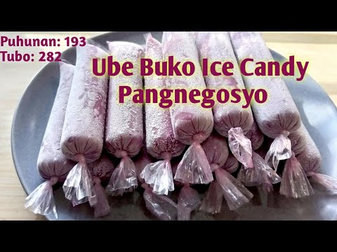 Ube Buko Ice Candy na Pangnegosyo ll Soft Ice Candy using Ube Condensed