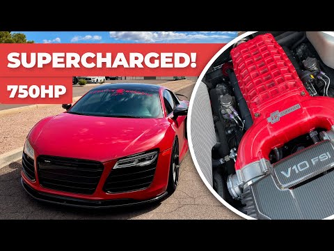 I SUPERCHARGED MY AUDI R8 V10 (750HP) *launch reactions*