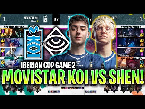 SACAN SHEN TOP CONTRA MOVISTAR KOI!😱 | KOI vs GSNS Game 2 OCTAVOS DE FINAL IBERIAN CUP 2024 LVP