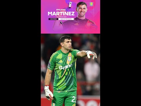 Emi Martinez wins December Save of the Month!