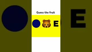 #guessthefruit 💕 by emojis 👍 #emoji #easy 👍 #⃣hashtags #fruitquiz #riddles