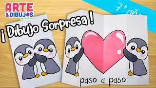 Como dibujar un CORAZON  | DIBUJO SORPRESA