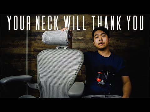 Herman Miller Aeron Headrest - Engineered Now - Your Neck Will Thank You!