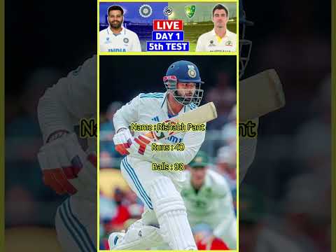 Rishabh Pant | 5th Test vs Australia