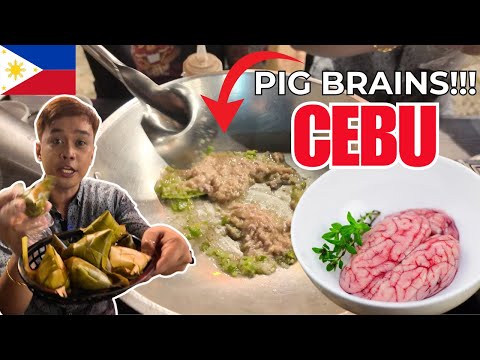 Eating Pig Brains in Cebu, Philippines!