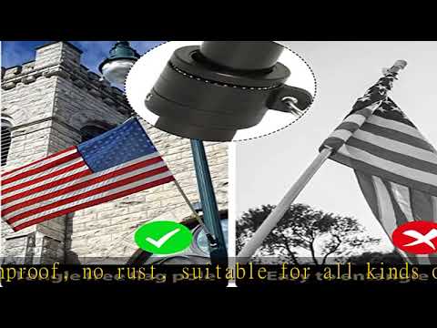 NELXINJO Flag Pole Kit for House - 6FT Stainless Steel Residential or Commercial Outdoor Flagpole w