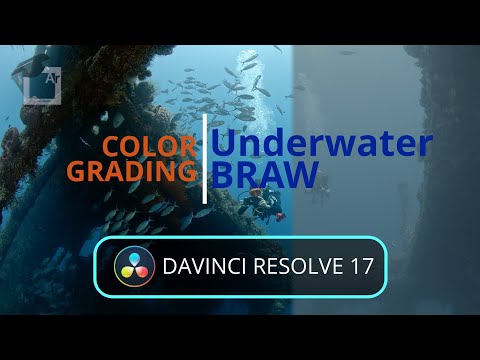 Black Magic Cinema 6k / daVinci Resolve 17 - Grading underwater BRaw. 2 - Grading workflow