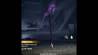 Night scythe skin free fire  | Rampage event 4.0 event items | Rampage event 2022 | #ff