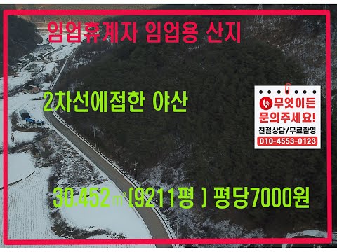 [영월부동산TV] 단양임야/임업용산지/임업후걔자 / 영월부동산 / 영월토지 / 영월토지매매 / 영월중앙부동산