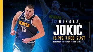 Nikola Jokić Full Game Highlights vs. Clippers 📺 | 12/13/24