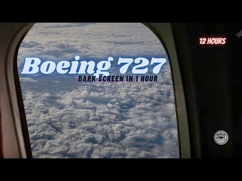 Boeing 727 In-Flight Sounds for Deep Sleep | Soothing White Noise