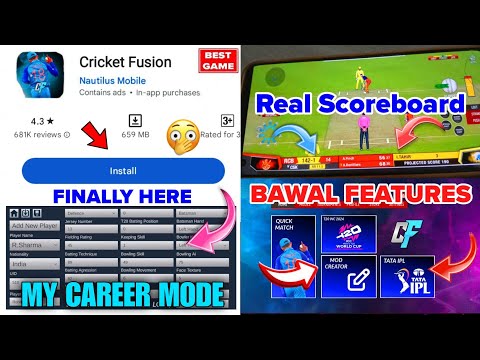 Finally 😱 Cric Fusion Release | Real IPL Scoreboard | IPL Auction 2025 | Career Mode | Cric Fusion