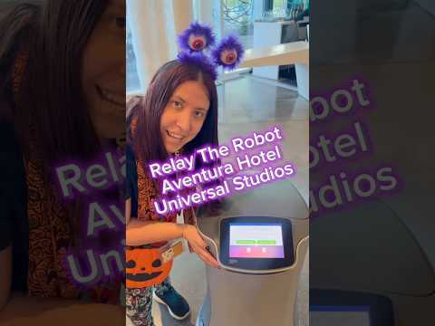 Relay The Robot at Universal Orlando Resort!! #universal #shorts #disney #robot #vacation