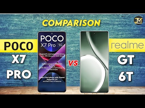 Poco X7 Pro vs realme GT 6T : Which phone is Best ❓😯