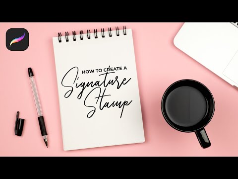 Create A Signature Stamp with Procreate