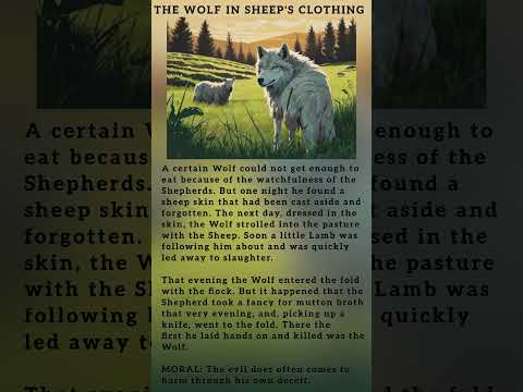 The Wolf in Sheep's Clothing ➡️🐑:Learn idioms, moral lessons, and improve your English with us!💡📚