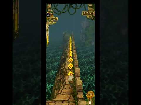 Temple run 1st game play video with mobile game.