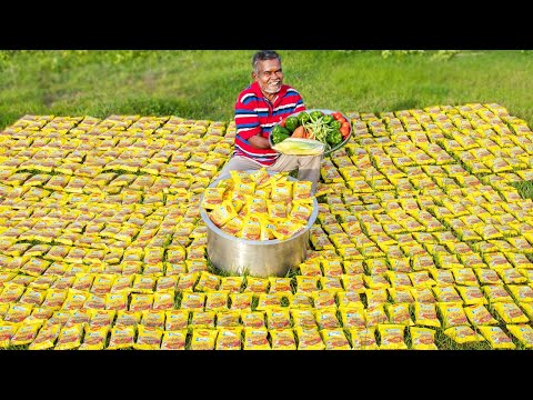 500 PACKET MAGGI NOODLES | VILLAGE STYLE COOKING BY DADDY | STREET FOOD | INDIAN RECIPE